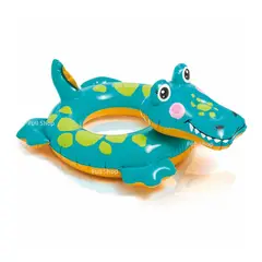 INTEX - Flotador inflable para niños de 3 a 6 años - Cocodrilo