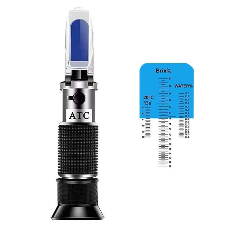Refractometro p Miel Atc 58-90% Brix 38-43 Be 12-27% Agua
