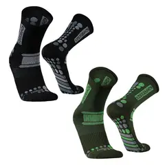 SILVERA NANOTECH - Medias compresión ciclismo running gym senderismo 2-pack