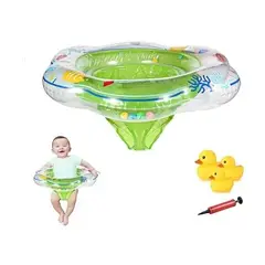 GENERICO - Flotador para Bebé con Asiento verde verano