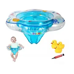 GENERICO - Flotador para Bebé con Asiento celeste verano
