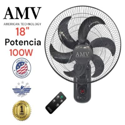 VENTILADOR DE PARED 18" 100W A CONTROL REMOTO