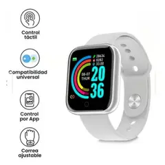 GENERICO - Reloj Inteligente Smartwatch Fit D20 BLANCO