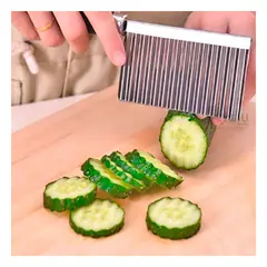 RYBIU IMPORT - Pack3 Machete de Ondas Bueno Plateado Y+Envoltorio de Regalo