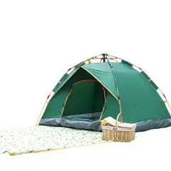 GENERICO - Carpa Plegable Impermeable Camping 3-4 Pers Viaje Trekking
