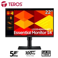 SAMSUNG - Monitor plano Essential Monitor S4 22 FHD IPS 100Hz