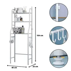 GENERICO - Estante Organizador Para Baño 3 Niveles