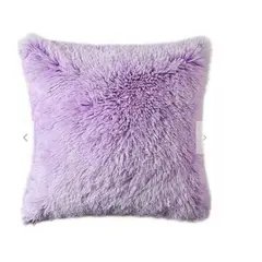 GENERICO - COJIN CUADRADO PELO LARGO 35X35 LILA