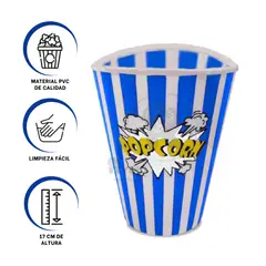 GENERICO - Pack3 Tazon Funcional de Color Azul Y+Banderitas Adhesivas