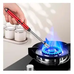 RYBIU IMPORT - Encendedores para Cocina Recargables Rojo Y+Regalo Stickers