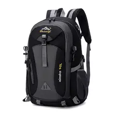 GENERICO - Mochila de camping trekking Negra 40L - Resistente y con Diseño Ergonómico