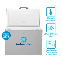 INDURAMA - CONGELADORA 297 L DEFROST CI-320GR GRIS