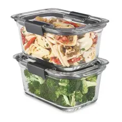 RUBBERMAID - Set de 2 herméticos de vidrio Brilliance 2118309