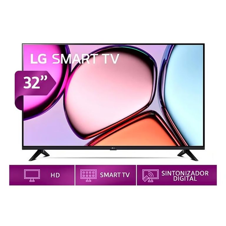 Tv Led Smart 32 HD 32LQ600BPSA Borde Delgado - Negro