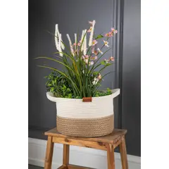 DORELINE - Cesta hecha a mano cuerda deyute