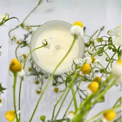 IMJOY YOGA HOME - Vela de soya ecológica - aroma a sándalo y manzanilla