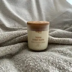 IMJOY YOGA HOME - Vela de soya ecológica - aroma a caramelo cremoso
