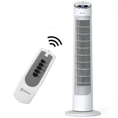 LOVEN - Ventilador de Torre 50 Watts con Control Remoto (29 Pulgadas)