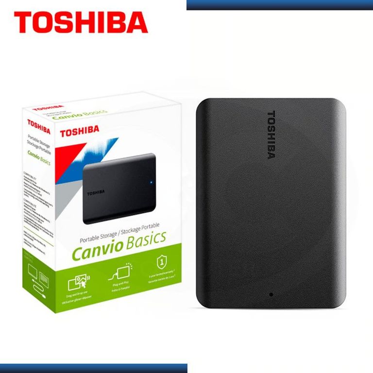Disco Duro Externo Canvio Basics 1TB - Negro Mate - Portátil