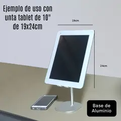 GENERICO - Soporte de escritorio para tablets telefonos celulares regulable