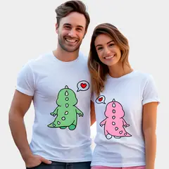 GENERICO - Polo Pareja "Dino Amor"