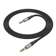 HOCO - AUX FRESH AUDIO CABLE UPA26 DE NAILON METÁLICO TRENZADO 1M NEGRO