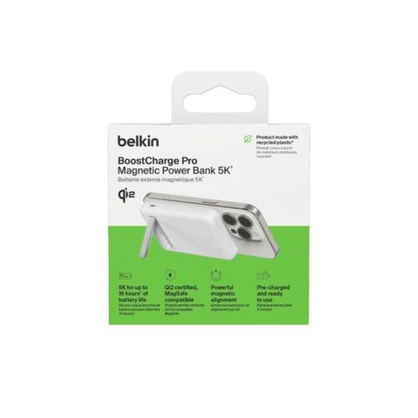 POWER BANK 5K MAGSAFE Qi2 BLANCO