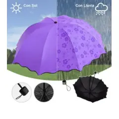 GENERICO - Sombrilla Mágica Cambia Color Agua Protección Filtro UV