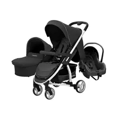 CARESTINO - Coche London Negro con Huevito y Moisés