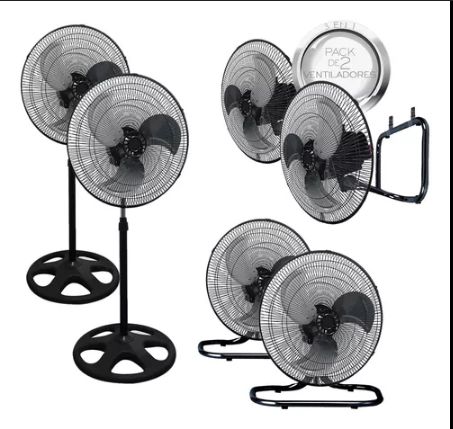 Ventilador 3 en 1 18" GAUSHO 18-3 W PACK X2