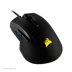 CORSAIR - Mouse Ironclaw RGB Gaming, 18 000 dpi, 7 botones, Negro, USB.