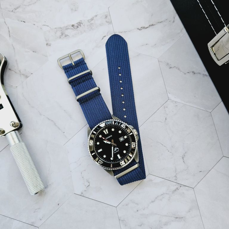 Correa Nylon NATO - 20mm Universal - Azul