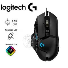 LOGITECH - G502 HERO Mouse Gaming 25000 DPI, RGB LIGHTSYNC 11 Botones
