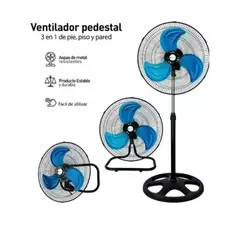 GENERICO - VENTILADOR DE 3 ASPAS 3 EN 1