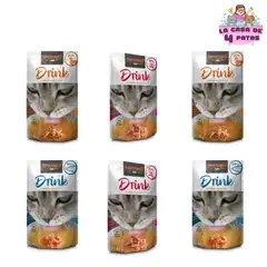 CAT FOOD LEONARDO - PACK 6 MIX LEONARDO DRINK SABOR PATO-SALMON-TERNERA x40gr