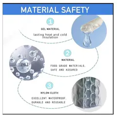 GENERICO - Bolsa Enfriador De Botella Gel Transparente 25.5 X 10cm