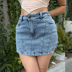 BENCUS JEANS - Falda Short Jean Mujer Mía