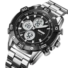 SKMEI - Reloj 1838 Plateado Correa Acero