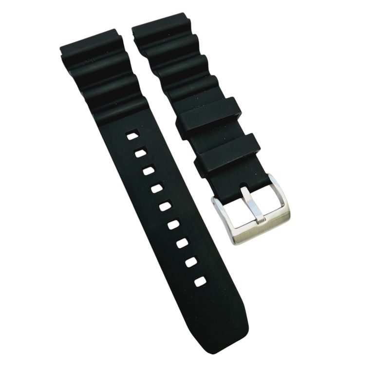 Correa Silicona SGN para Reloj - 22mm Universal - Negro