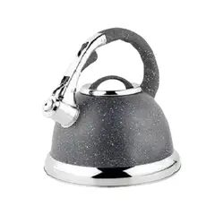 GENERICO - Tetera Silbadora Acero Inoxidable 3.5 lt Negro