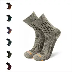 SILVERA NANOTECH - Medias trekking invierno térmicas para montaña nieve de alpaca merino