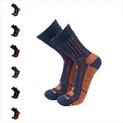 SILVERA NANOTECH - Medias trekking invierno térmicas para montaña nieve de alpaca merino