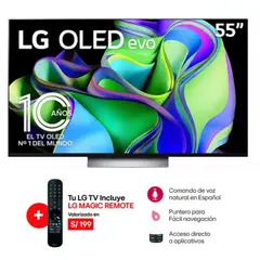LG - Televisor OLED 55" Smart Tv Ultra HD 4K OLED55C3PSA