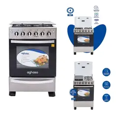 AGHASO - COCINA 4 HORNILLAS CON DORADOR Y ROSTICERO COC-AGH01