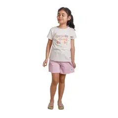 NATA COTON - SHORT ALGODON NIÑA ROSA