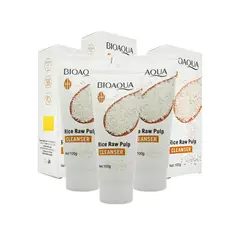 BIOAQUA - Limpiador Facial de Arroz 100g Antiarrugas - 3 und