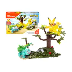 POKEMON - Mega Contrux Pikachu vs Bulbasaur 140 Piezas