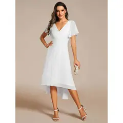 GENERICO - Vestido largo blanco gasa