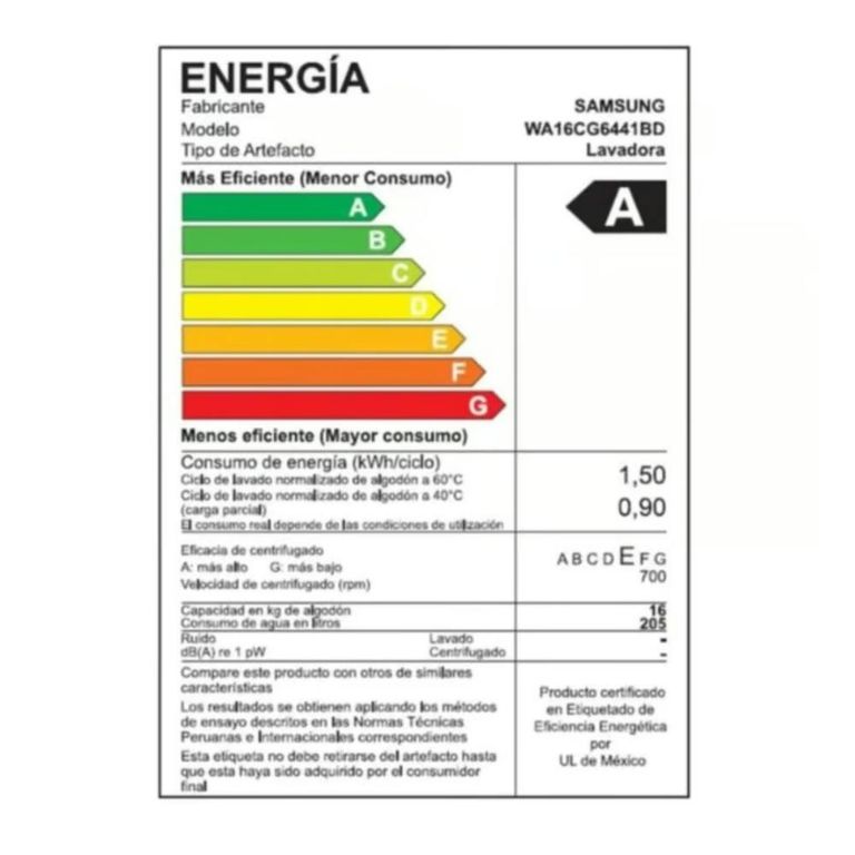 Lavadora 16KG Smart EcoBubble WA16CG6441BVPE Negra