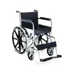 GENERICO - Silla de ruedas STANDAR de Aluminio con apoya pies